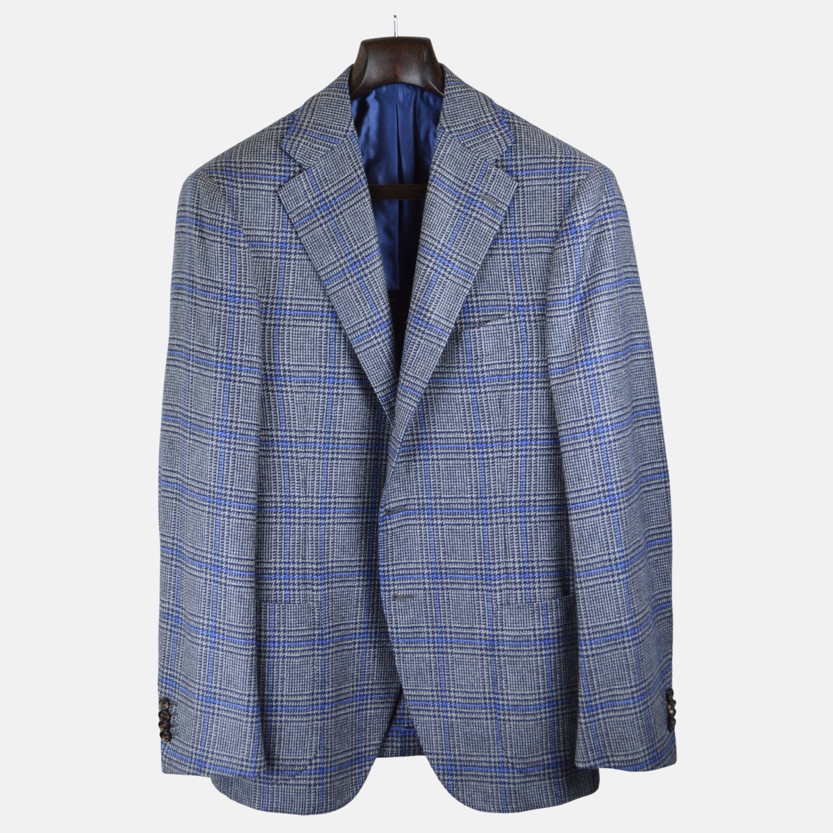 Blue/Grey Blazer made of Cashmere (EU 52)