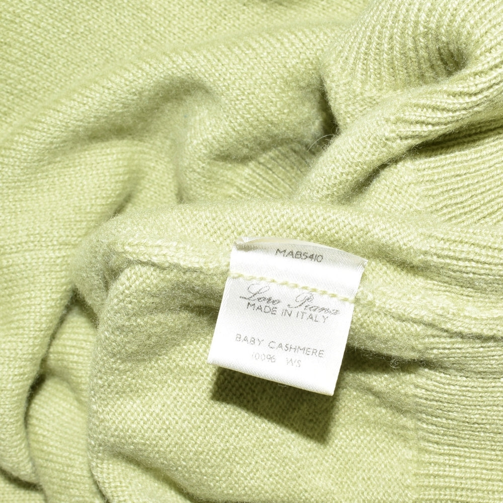 Green V-Neck Cashmere Sweater (EU 52)