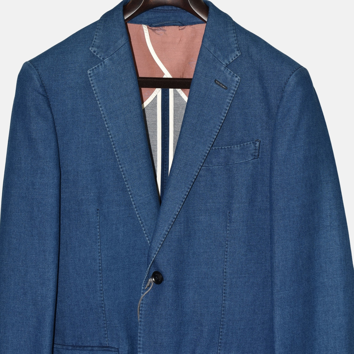 Blue Denim Blazer made of Cotton (EU 50)