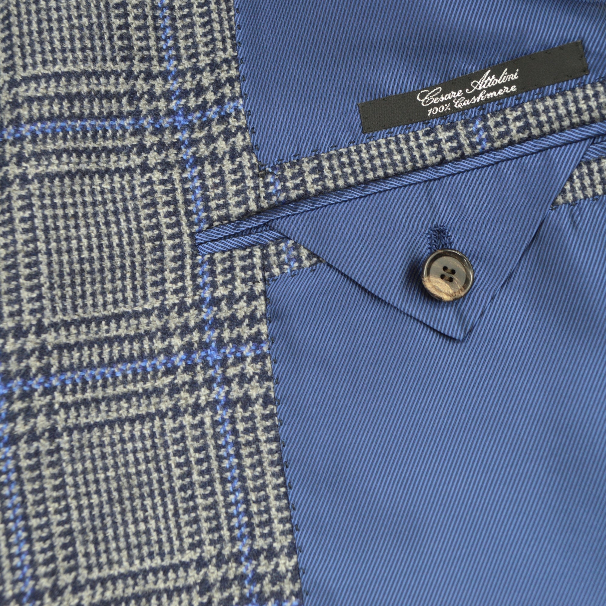 Blue/Grey Blazer made of Cashmere (EU 52)