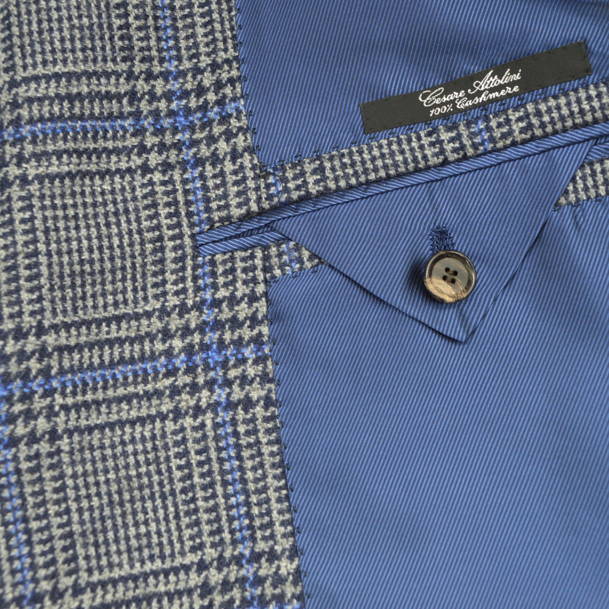 Blue/Grey Blazer made of Cashmere (EU 52)