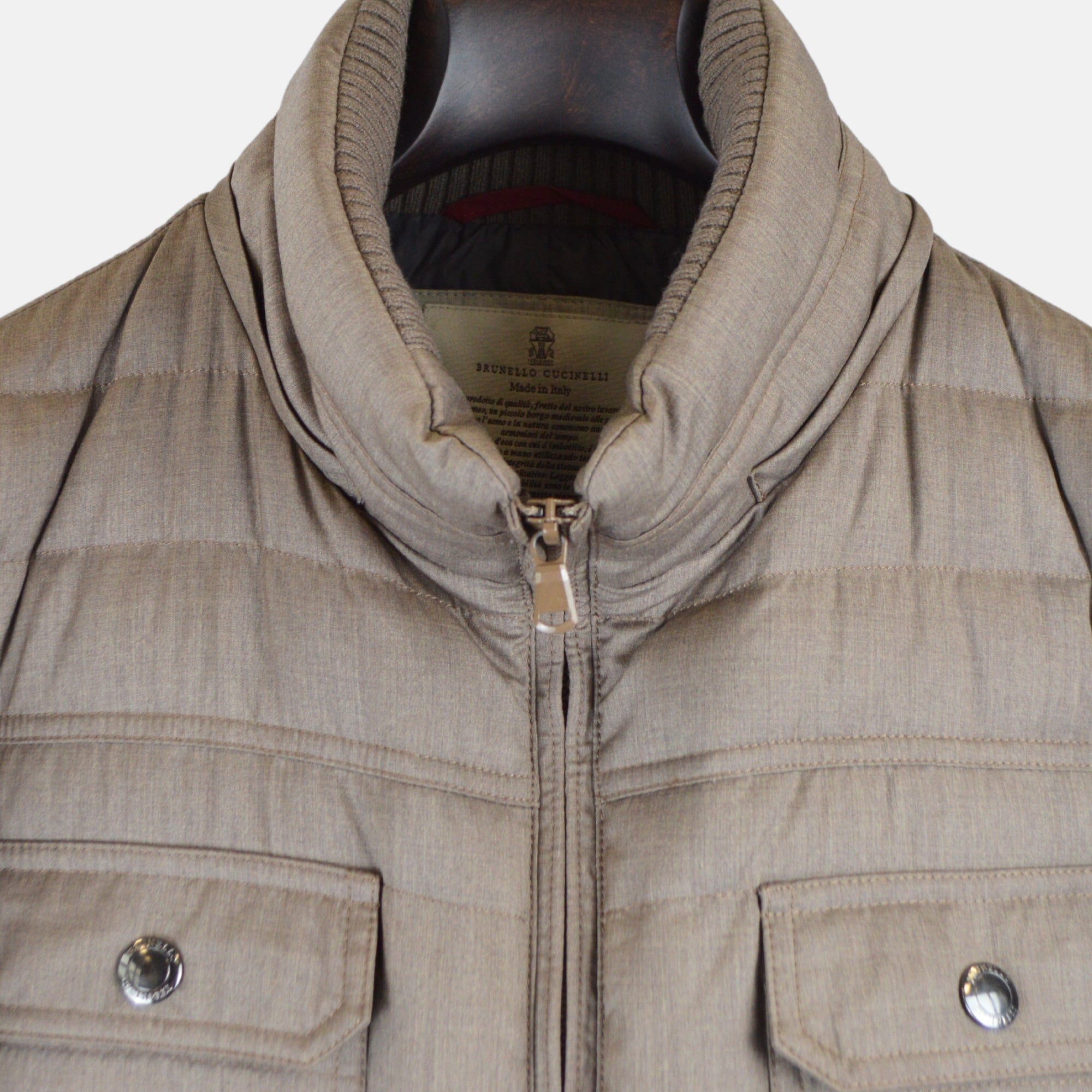 Brown Jacket made of Wool/Silk (M)