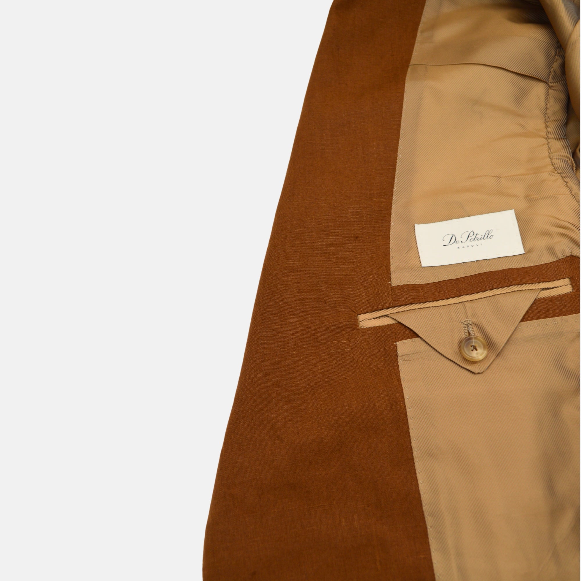 Cinnamon Suit made of Linen (EU 50)
