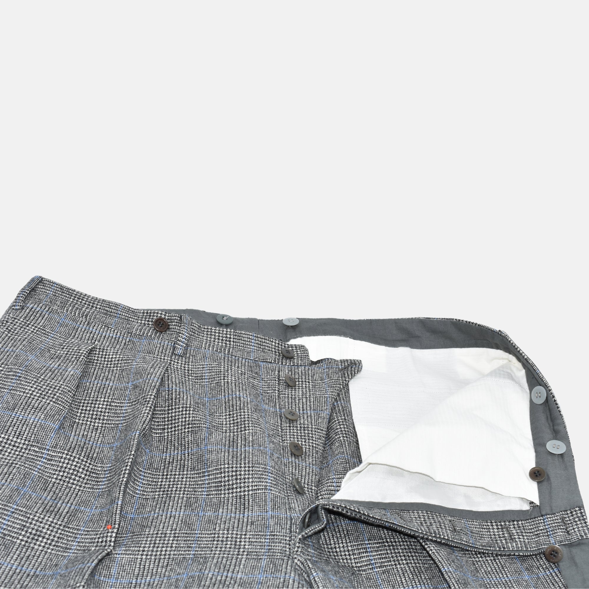 Multicoloured Checkered 3 Pcs. Suit made of Wool (EU 52L)