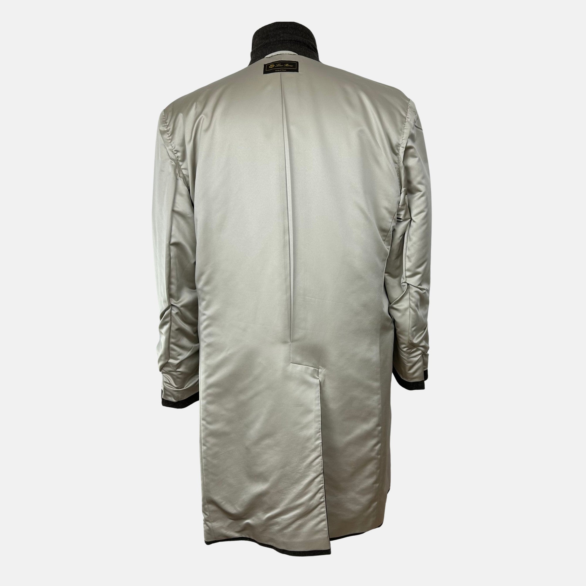 Brown Melange Coat made of Cashmere/Silk (EU 56)