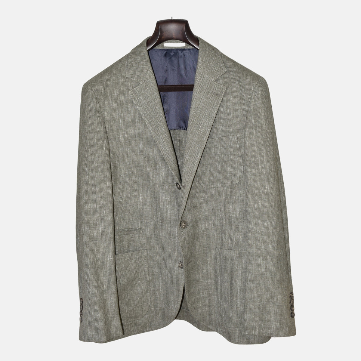 Green Blazer Wool/Linen/Silk (EU 50)