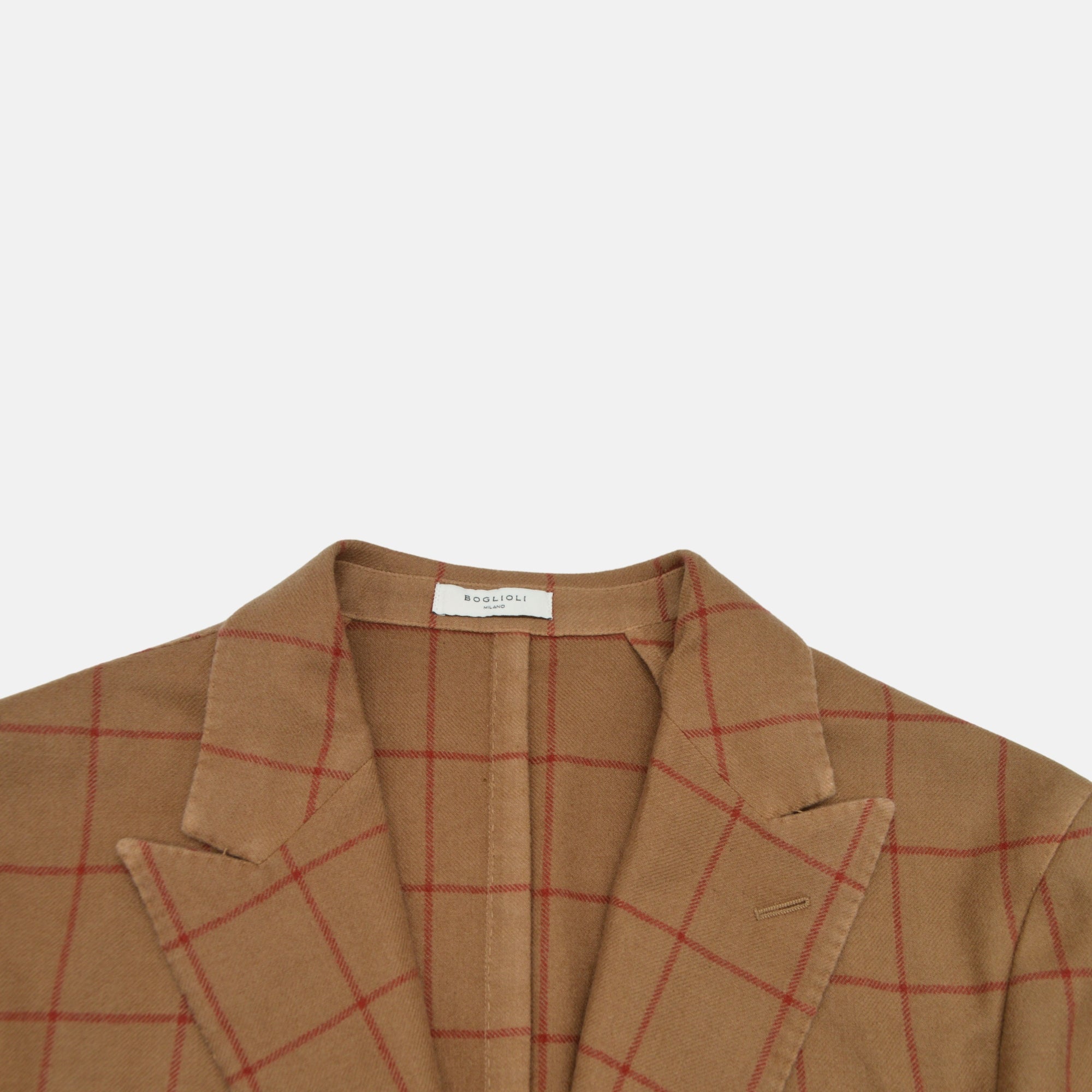 Brown/Red Checked Suit made of Wool/Cashmere (EU 48)