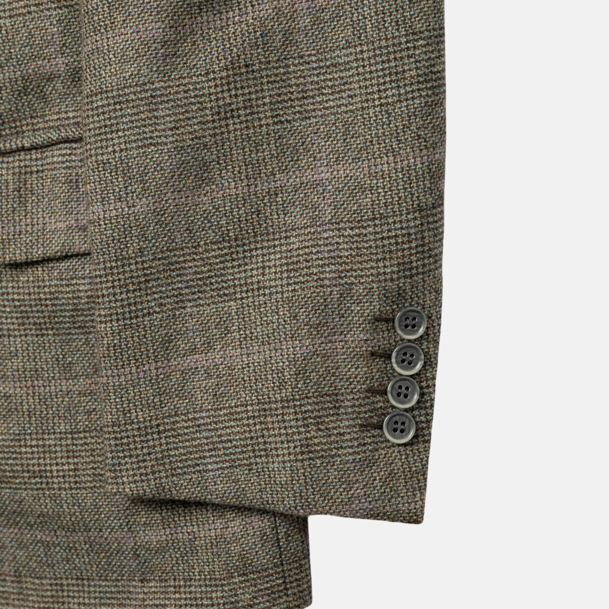 Green/Purple Patterned Cashmere Blazer (EU 52)