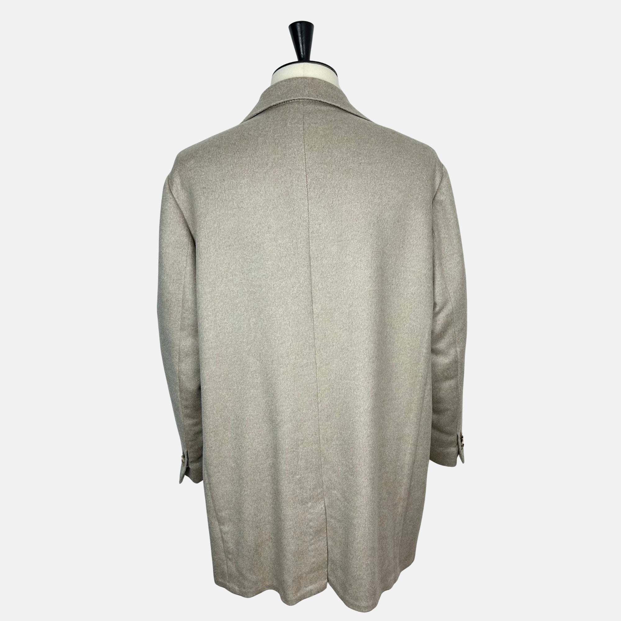 Greige Coat made of Cashmere/Mink/Silk (EU 54)