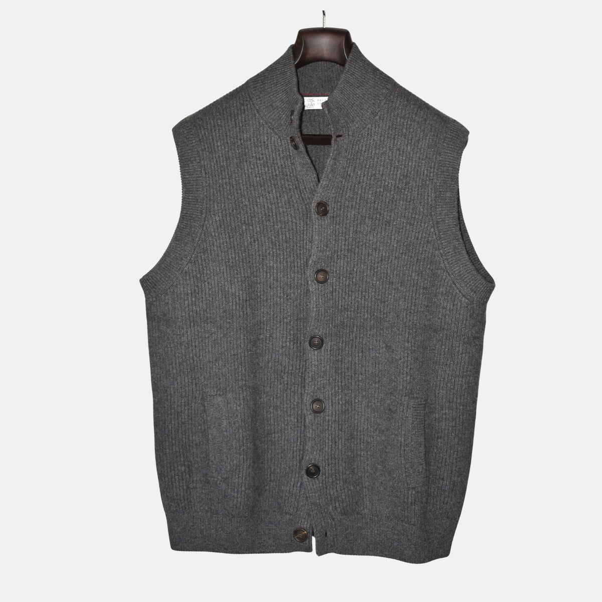Grey Cashmere Knit-Vest (EU 56)