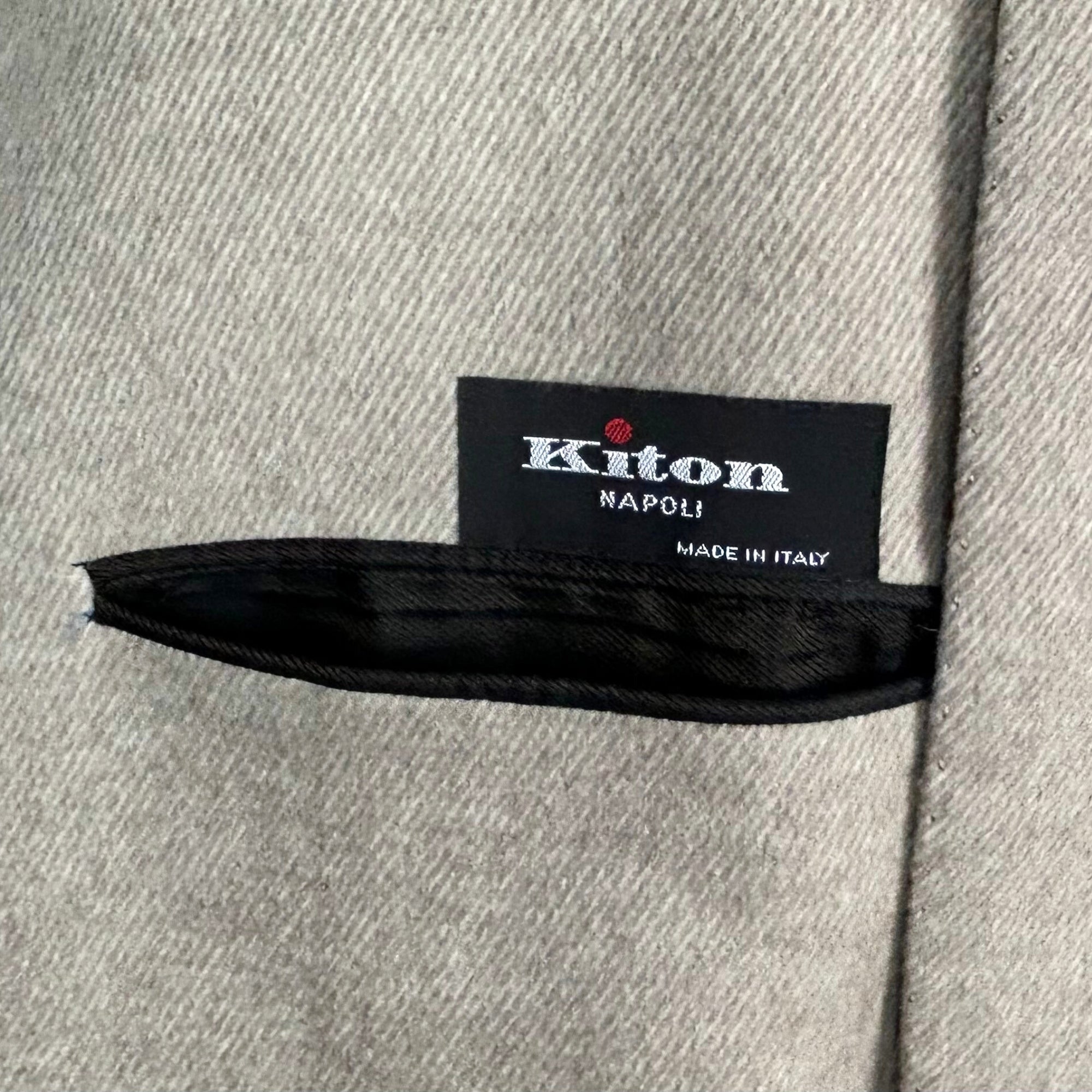 Greige Coat made of Cashmere/Mink/Silk (EU 54)