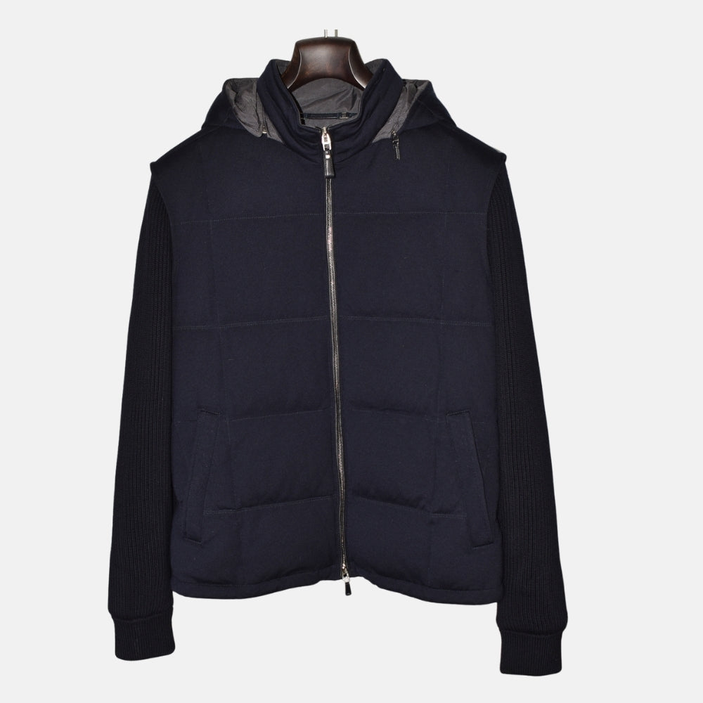Marineblaue Jacke aus 14 Mil 14 Wolle (EU 52)
