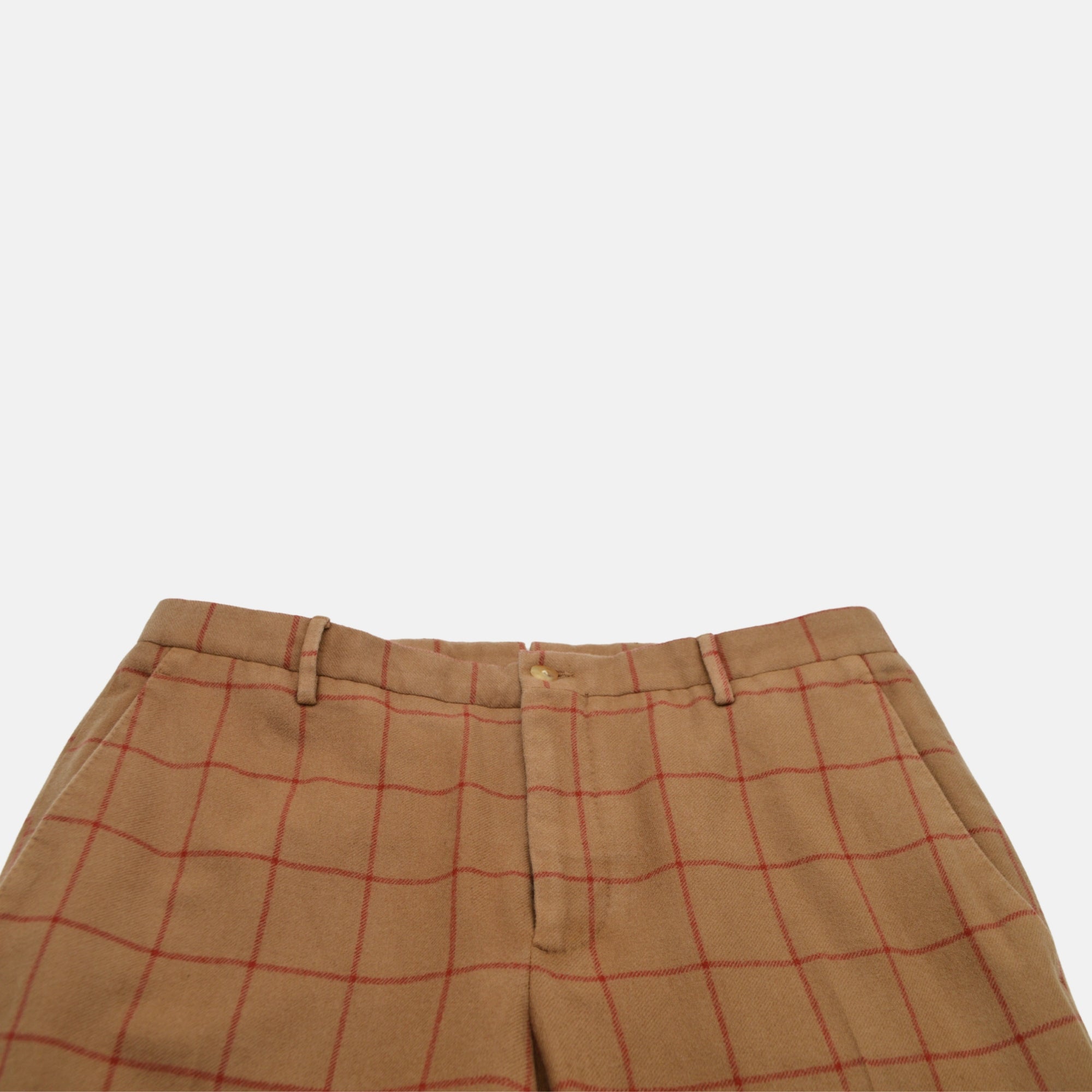 Brown/Red Checked Suit made of Wool/Cashmere (EU 48)