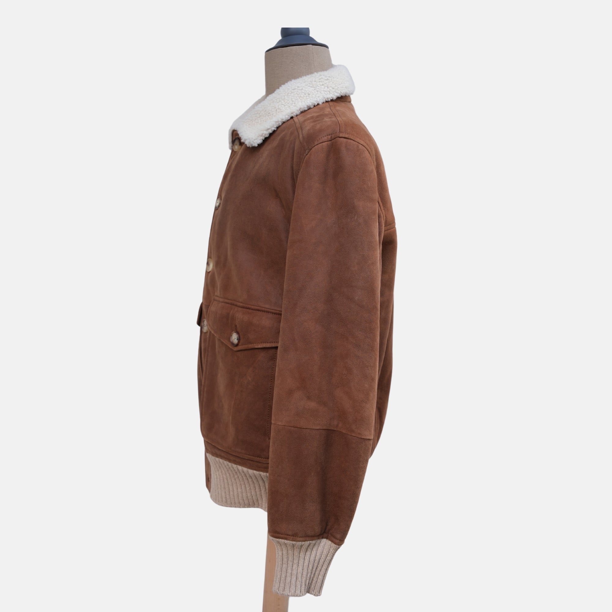 Brown Shearling Jacket (M)