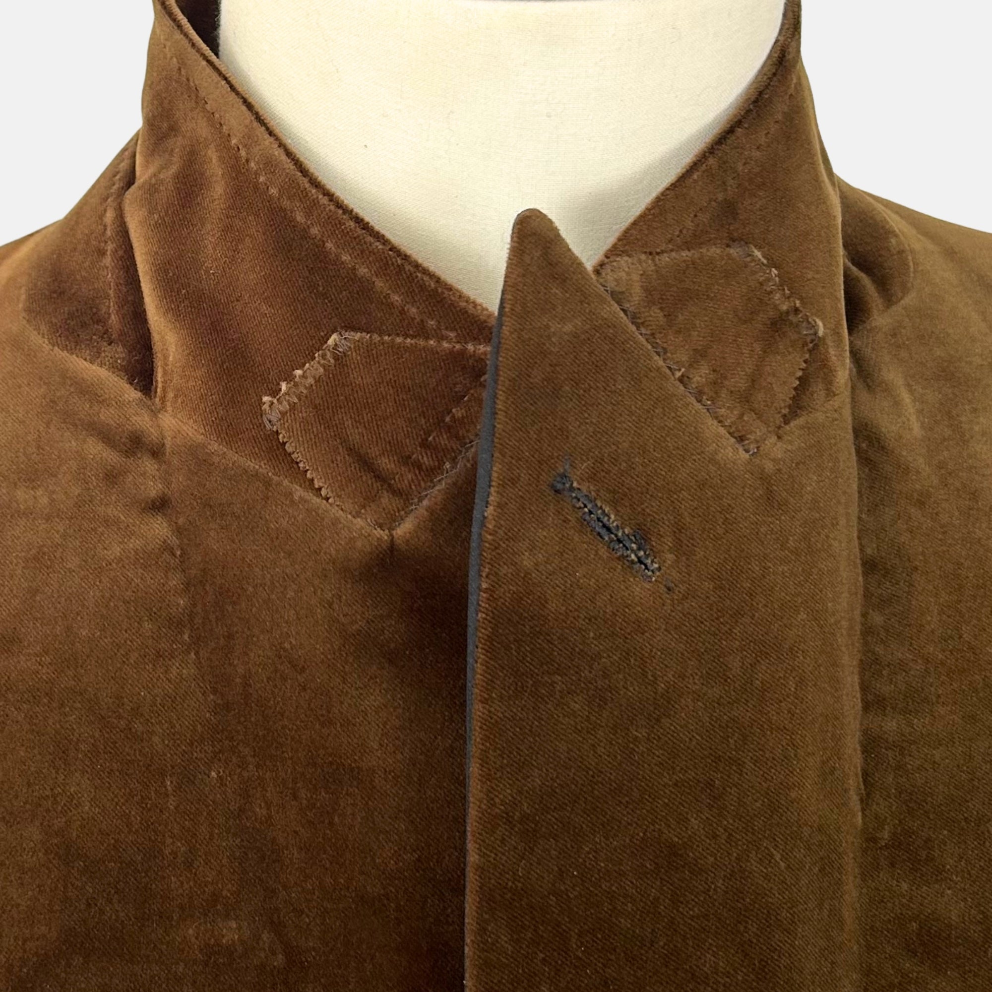 Mocha Velvet Blazer made of Cotton (EU 48)