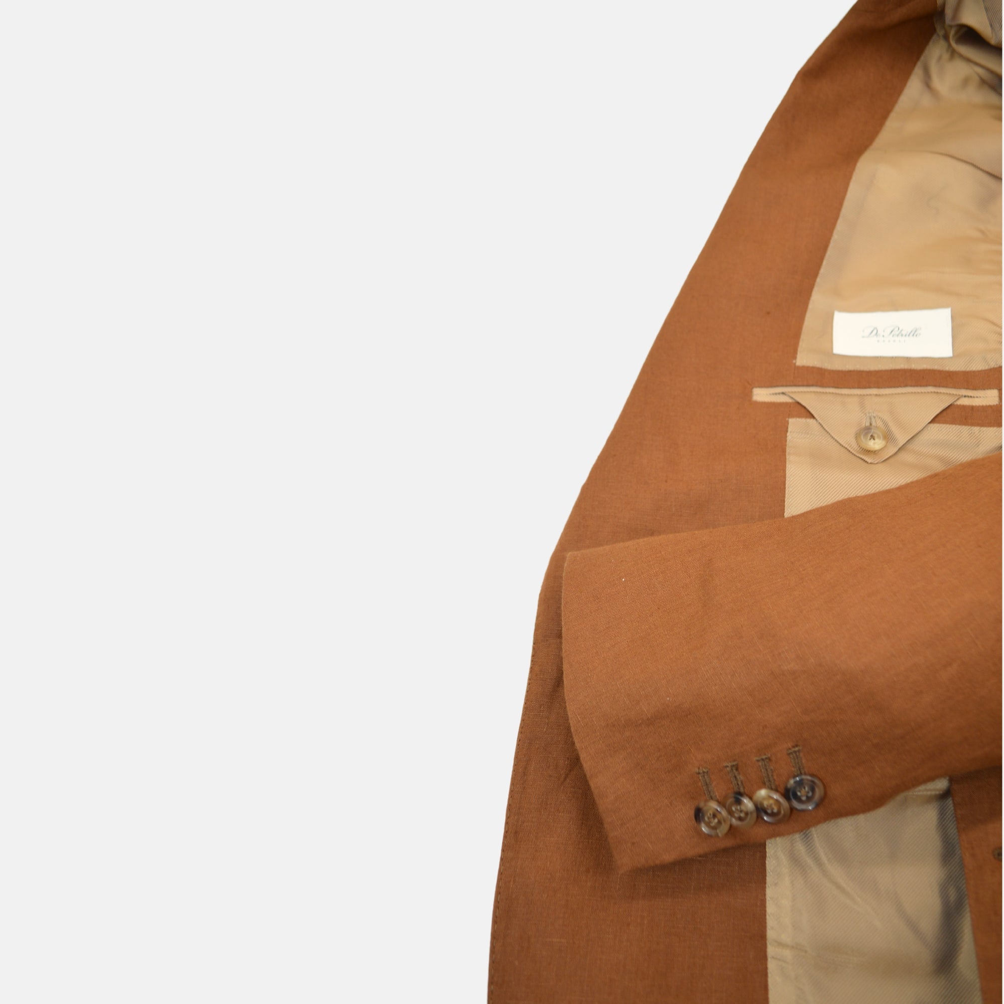Cinnamon Suit made of Linen (EU 50)