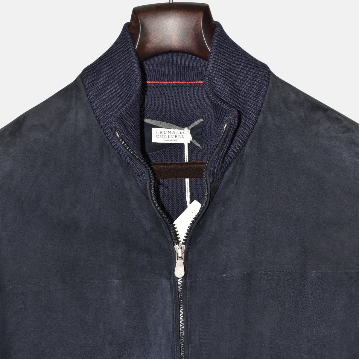 Blue Suede Cardigan (M)