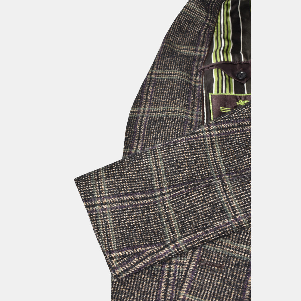 Multicoloured Checkered Blazer made of Wool ( EU 50)