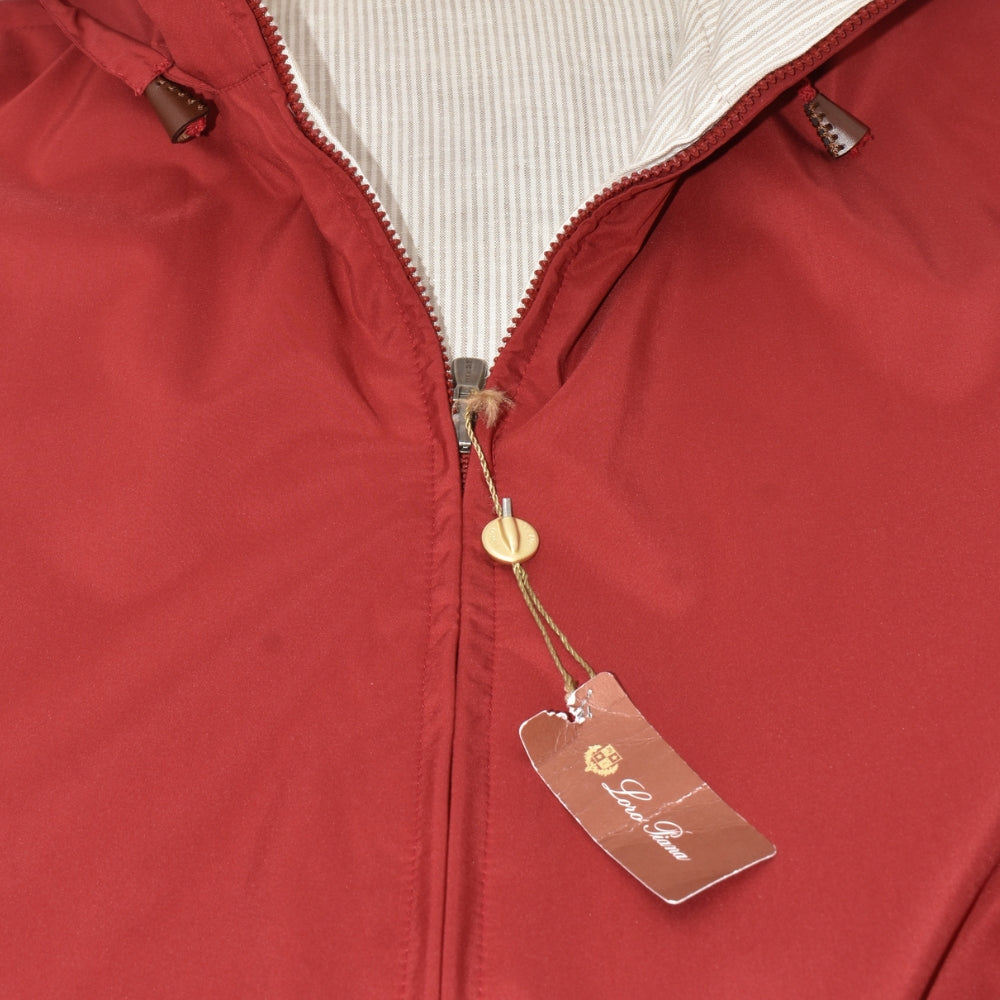 Red-Offwhite/Striped Reversible Vest (S)