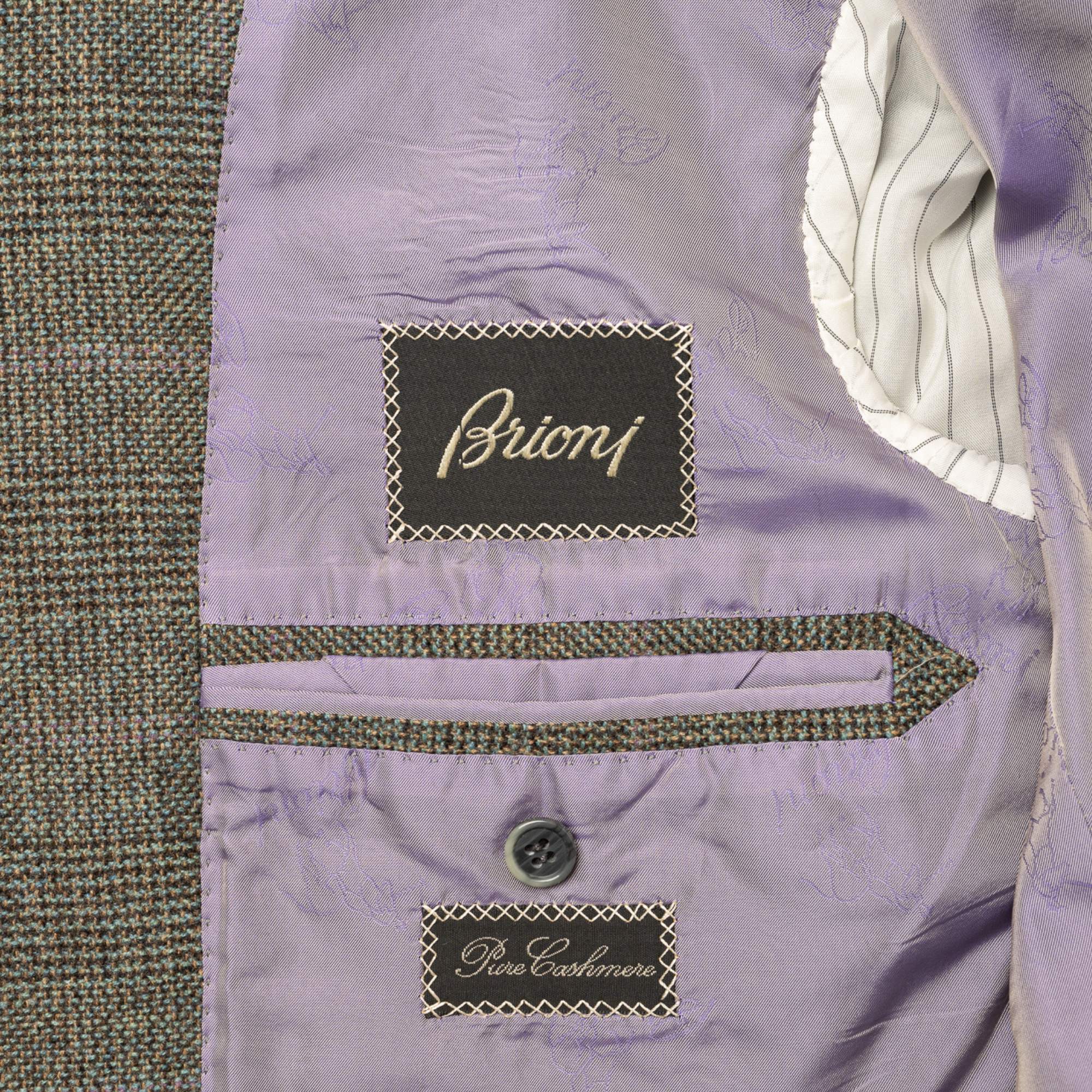 Green/Purple Patterned Cashmere Blazer (EU 52)