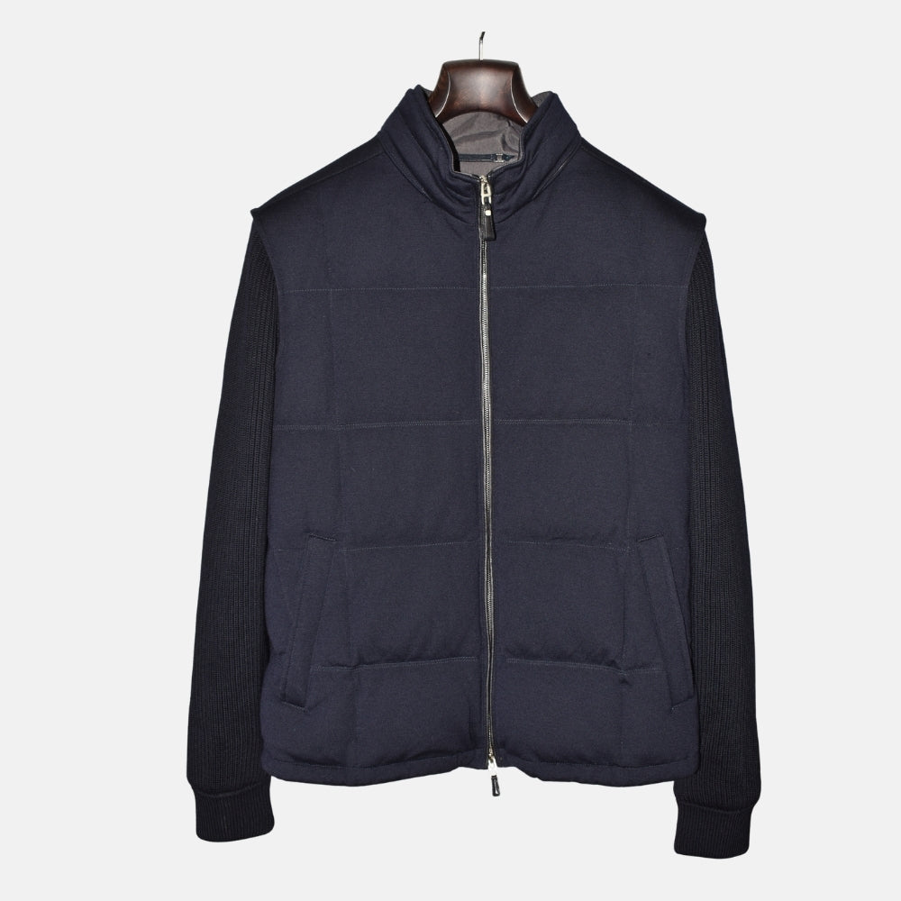 Marineblaue Jacke aus 14 Mil 14 Wolle (EU 52)