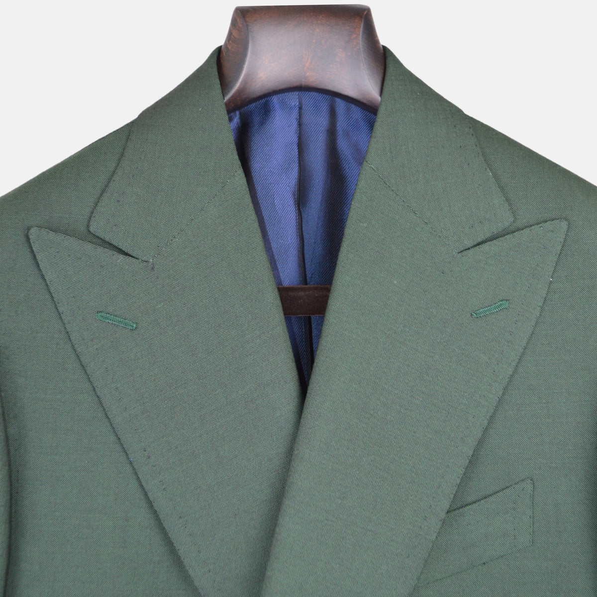 Grüner Zweireiher aus Wolle/Mohair (EU 46)