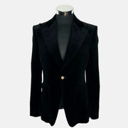 Black Velvet Blazer made of Cotton (EU 46, EU 48)