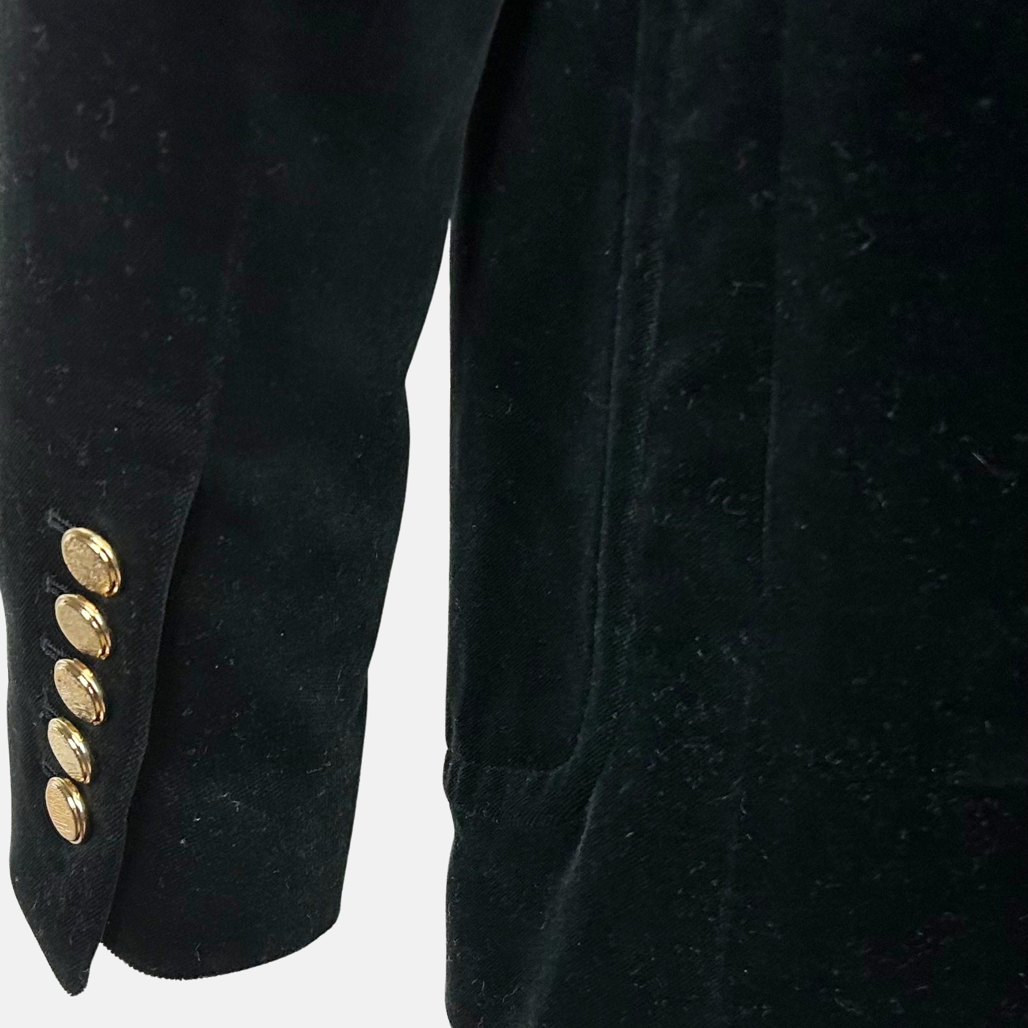 Black Velvet Blazer made of Cotton (EU 46, EU 48)