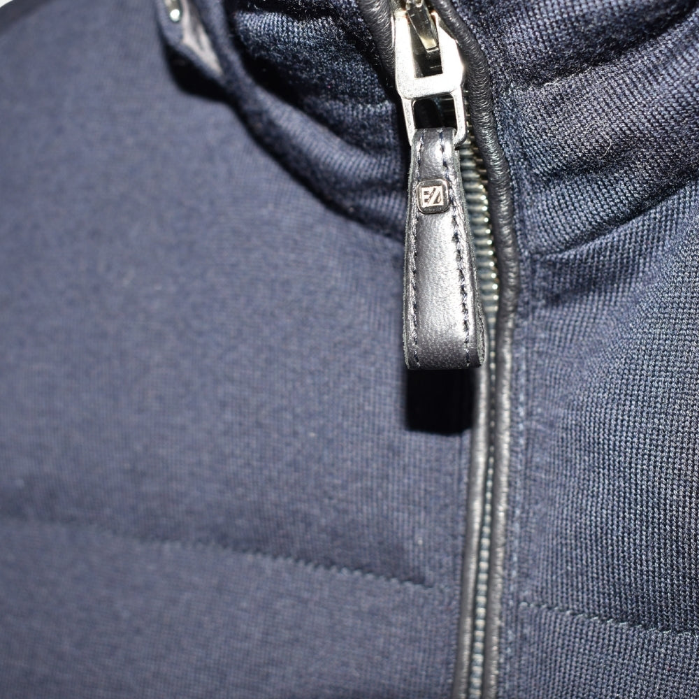 Marineblaue Jacke aus 14 Mil 14 Wolle (EU 52)