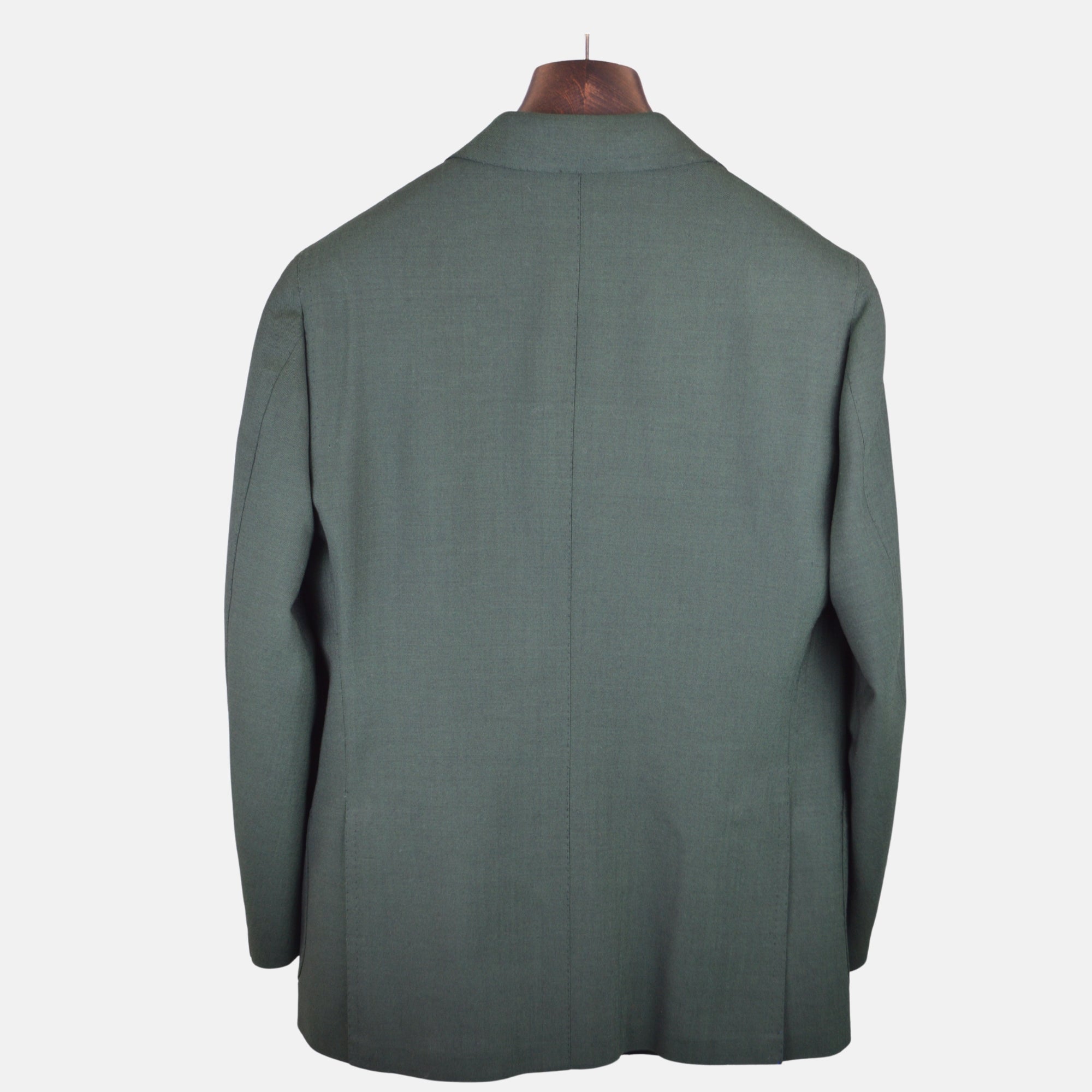 Green Double Breasted Suit made of Wool/Mohair (EU 46)