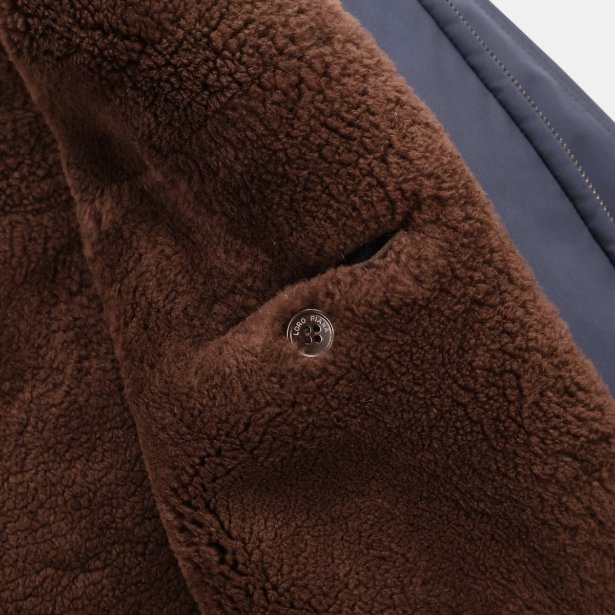Navy Hooded Castarino Lined Coat