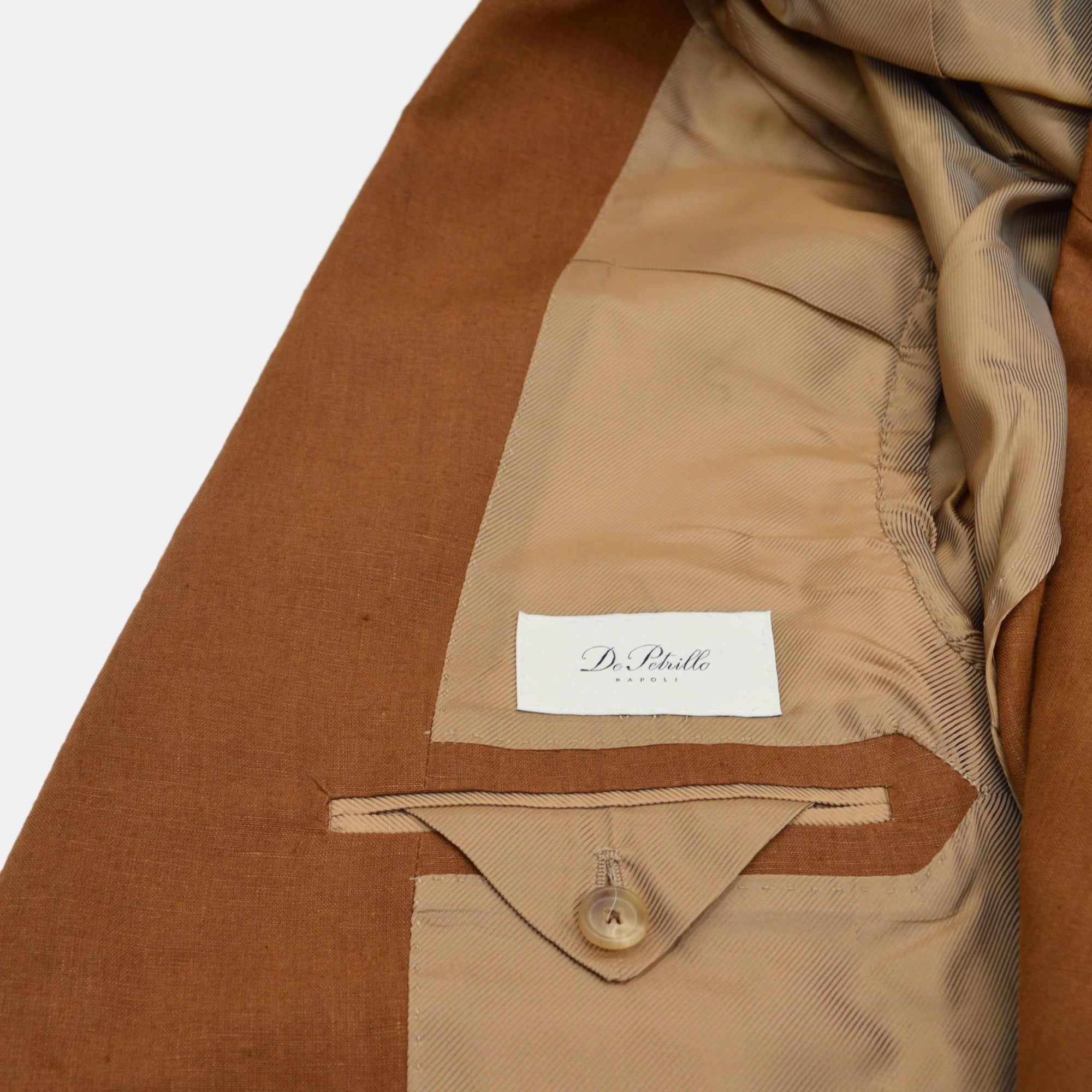 Cinnamon Suit made of Linen (EU 50)