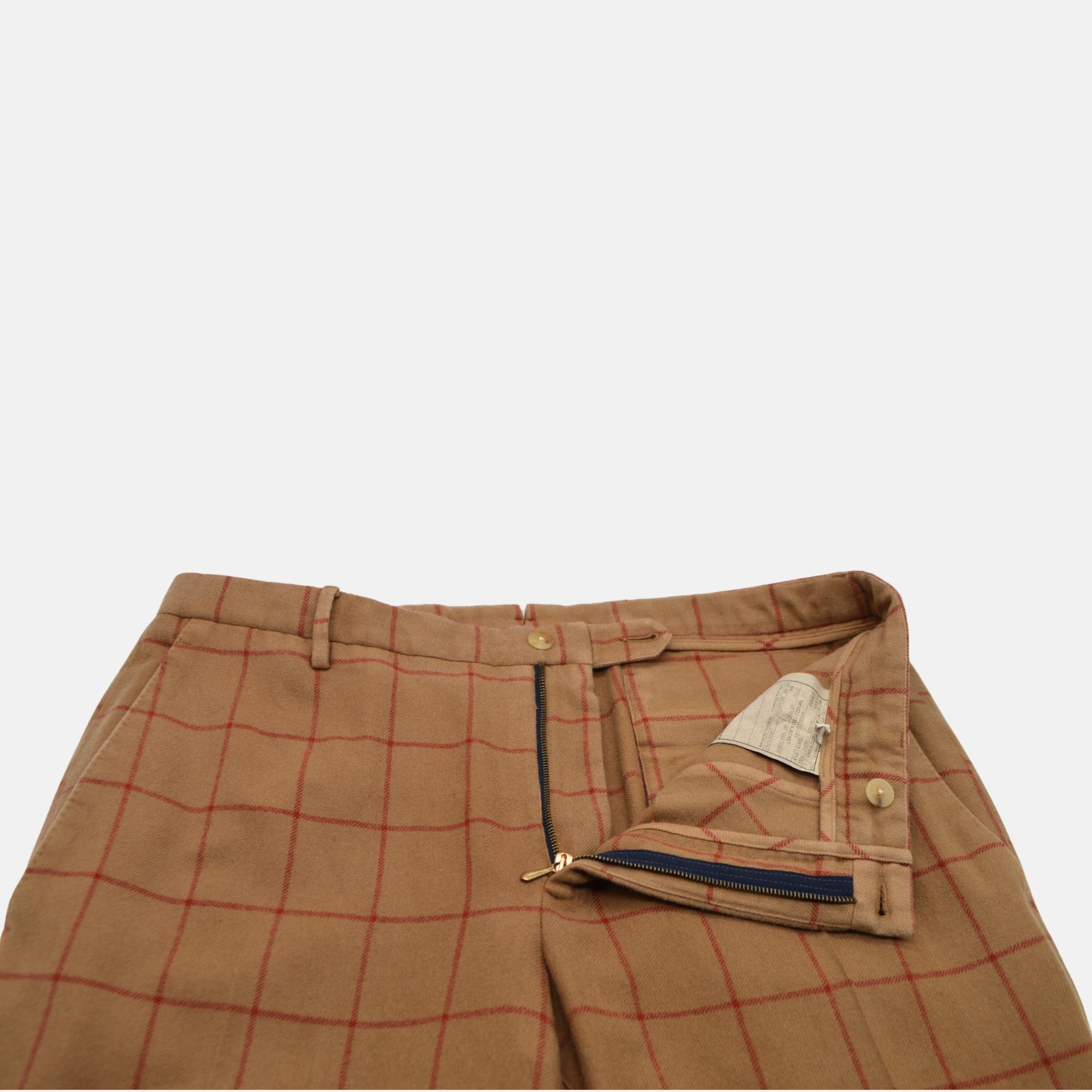 Brown/Red Checked Suit made of Wool/Cashmere (EU 48)