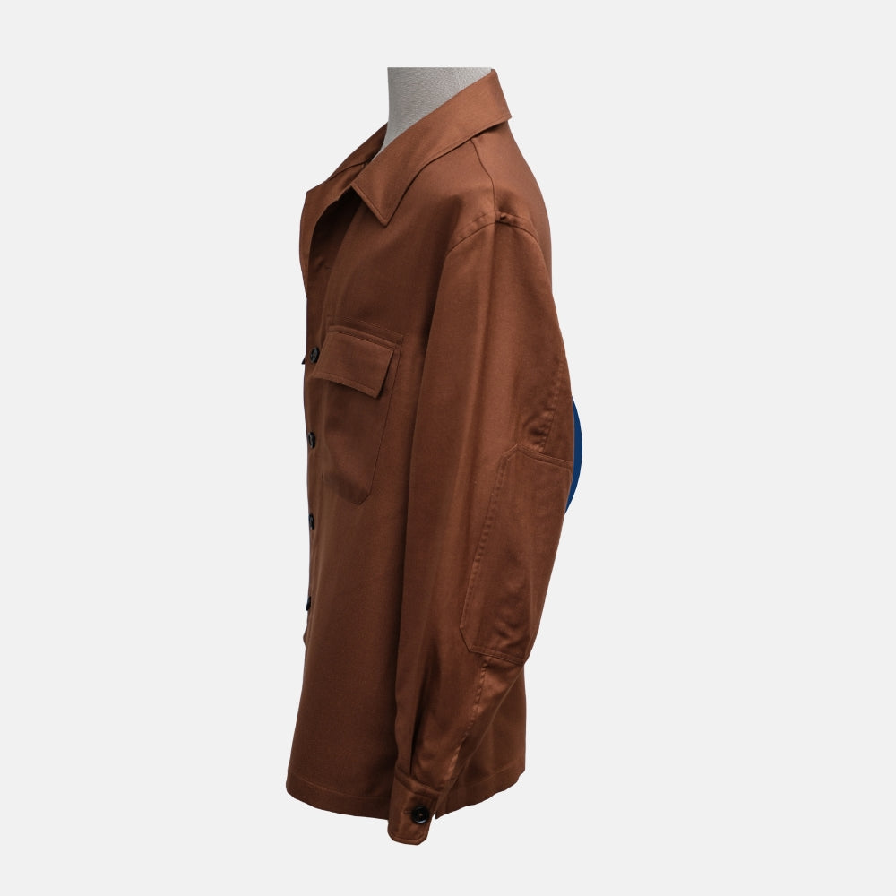 Brown Jacket made of Cashmere/Silk/Linen (EU 54)