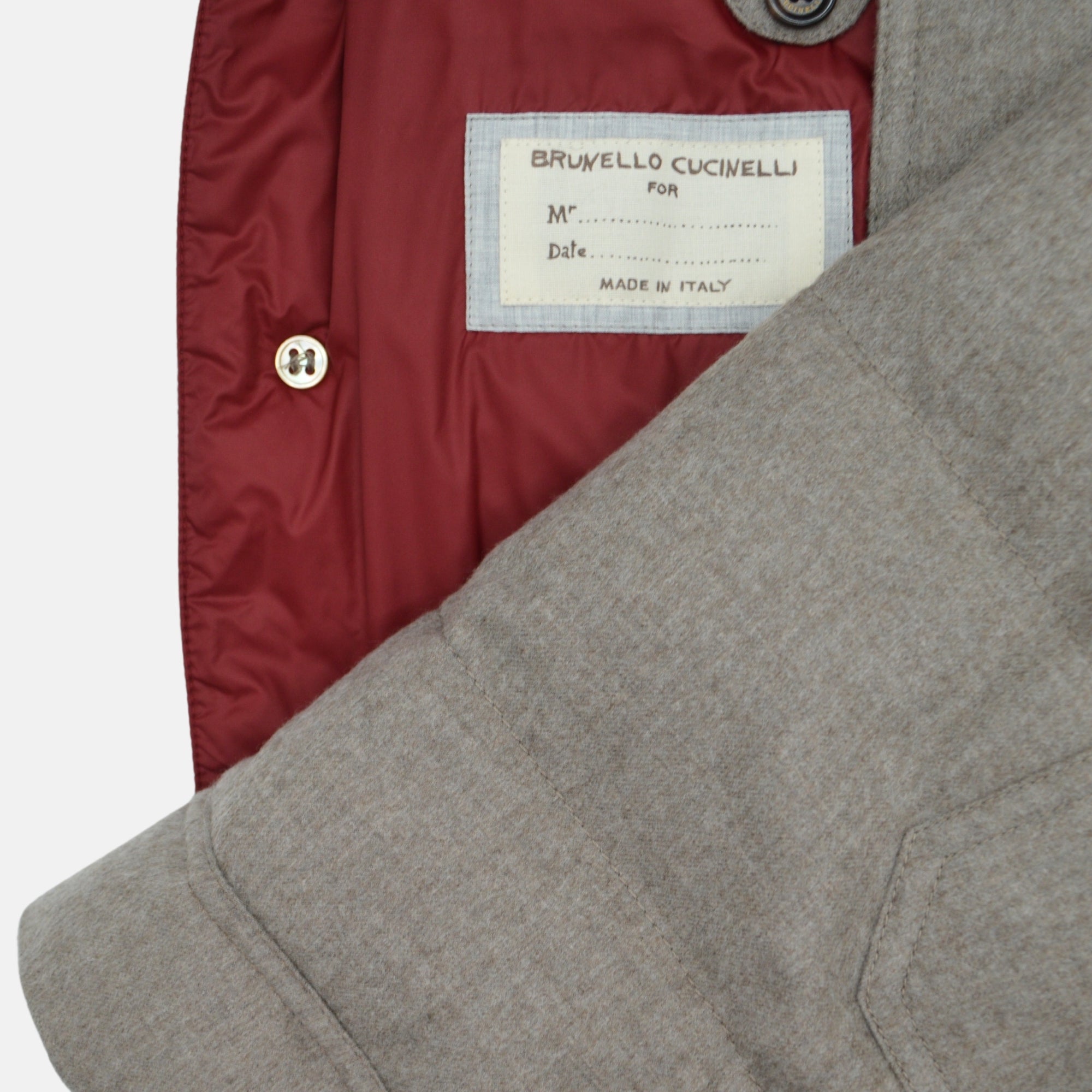 Taupe/Grey Jacket made of Cashmere (M)