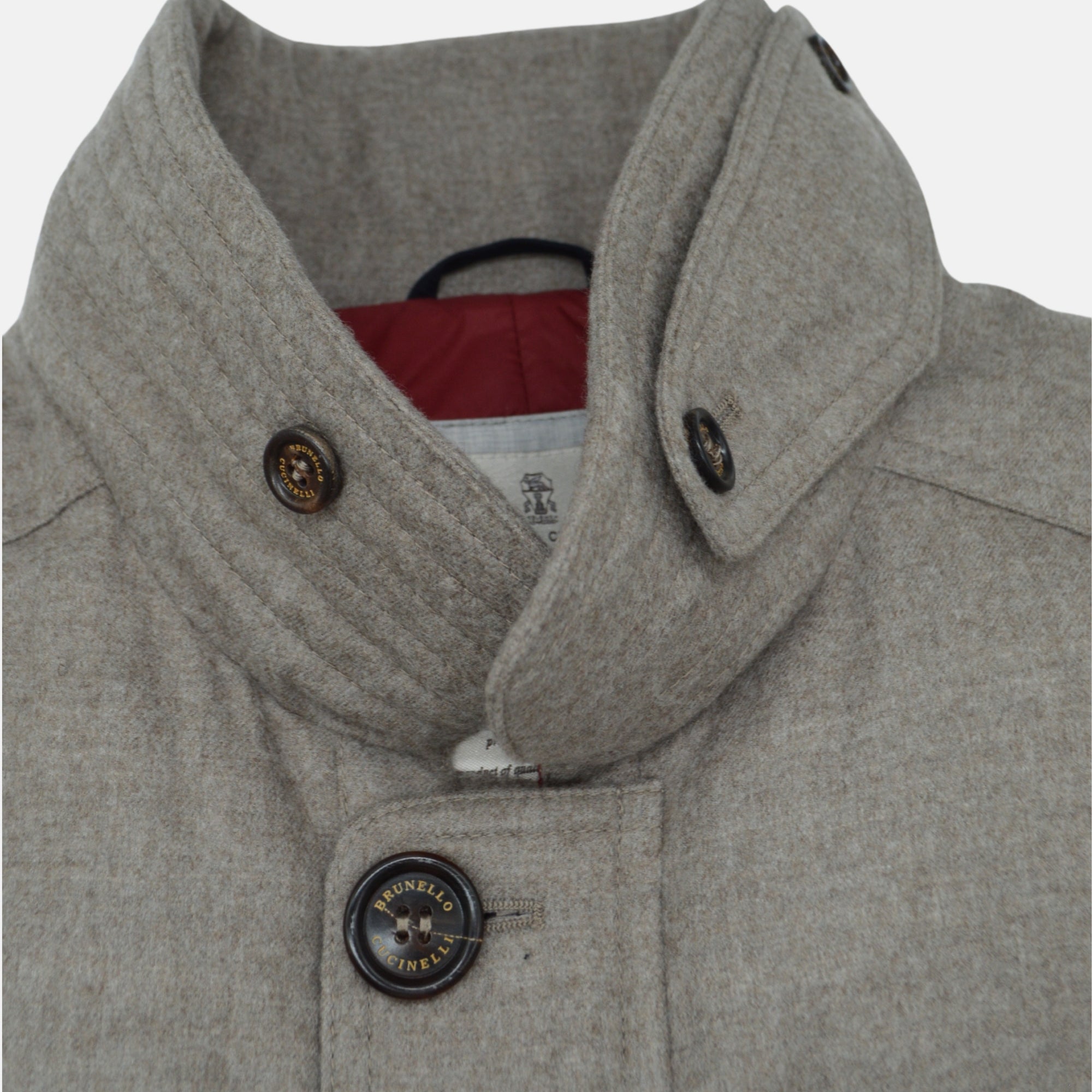 Taupe/Grey Jacket made of Cashmere (M)
