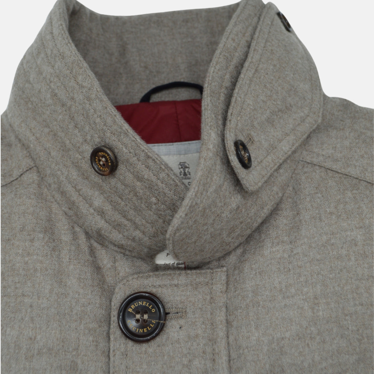 Taupe/Grey Jacket made of Cashmere (M)
