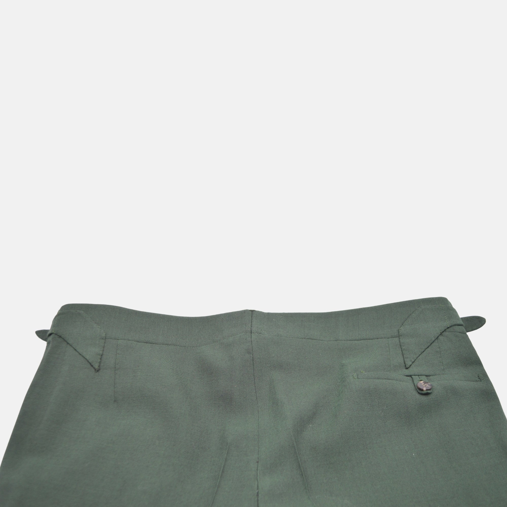 Green Double Breasted Suit made of Wool/Mohair (EU 46)