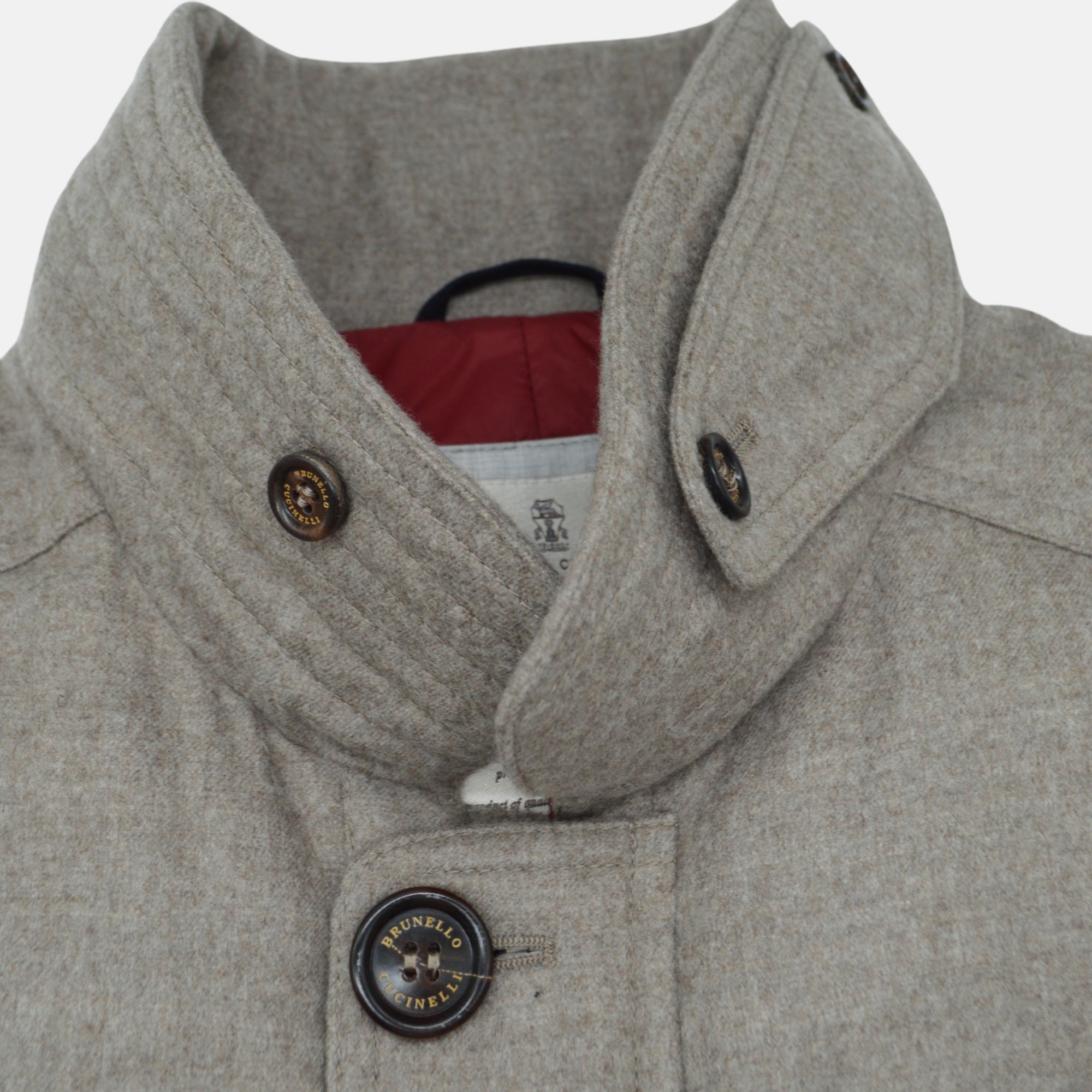 Taupe/Grey Jacket made of Cashmere (M)