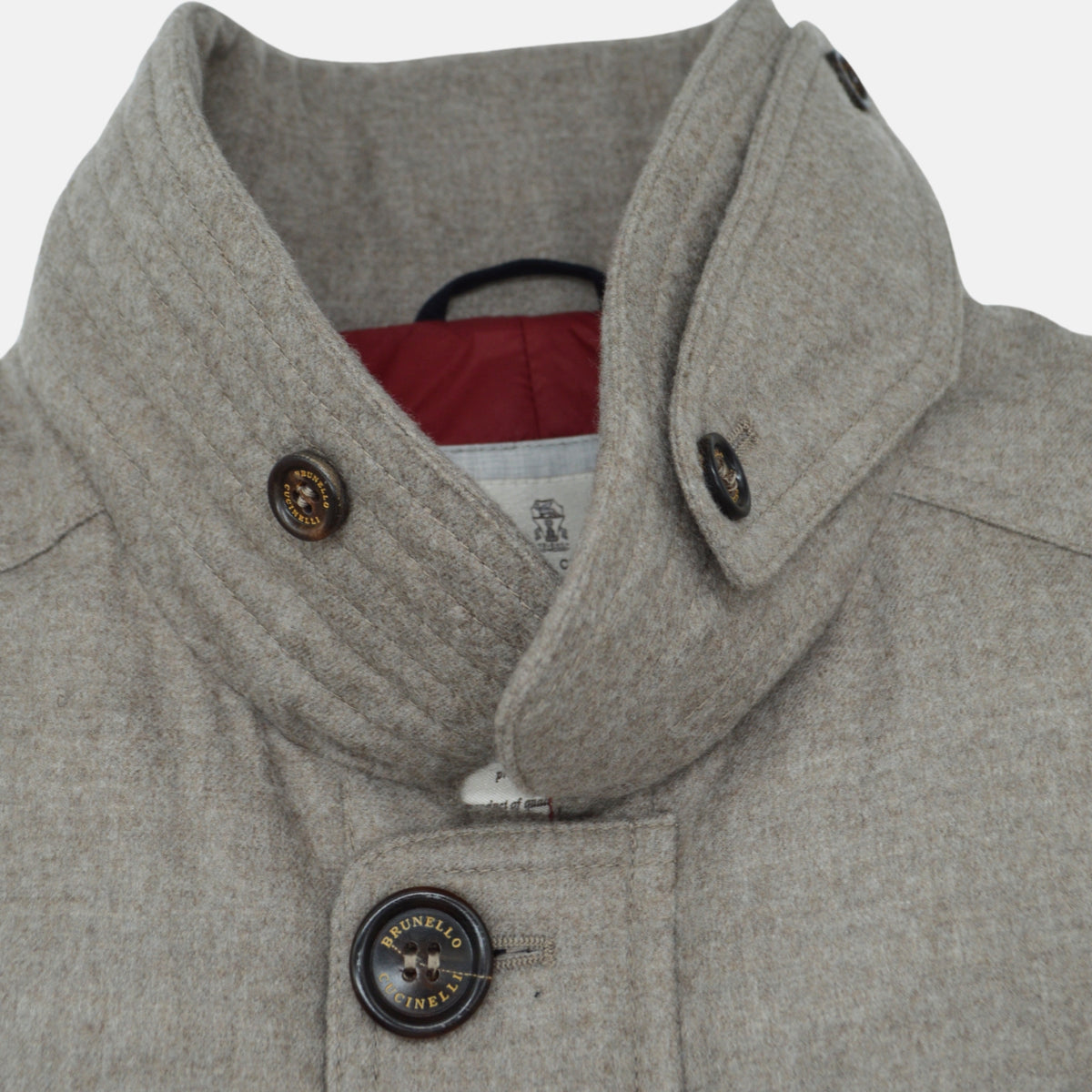 Taupe/Grey Jacket made of Cashmere (M)