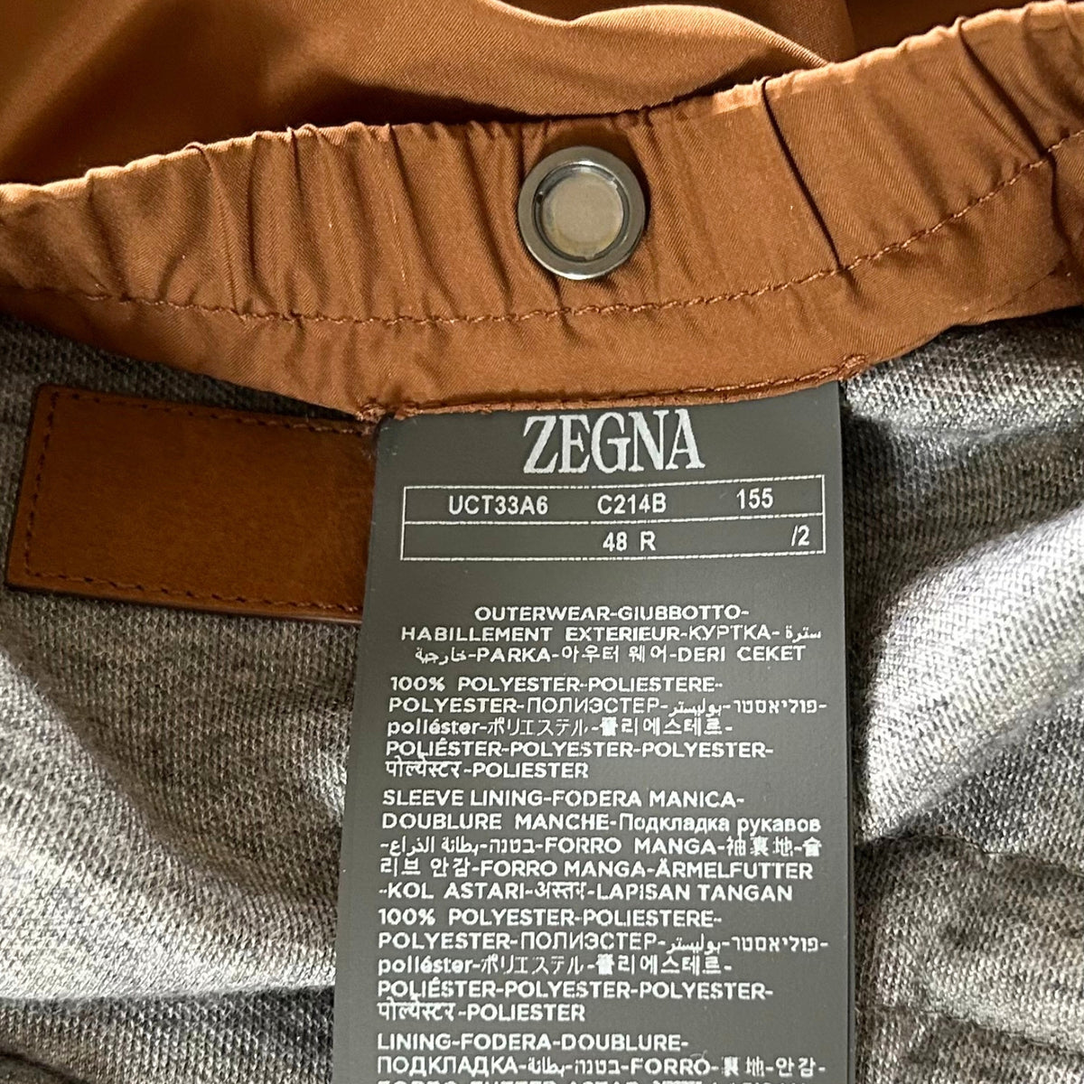 Brown Jacket made of Polyester (EU 48)