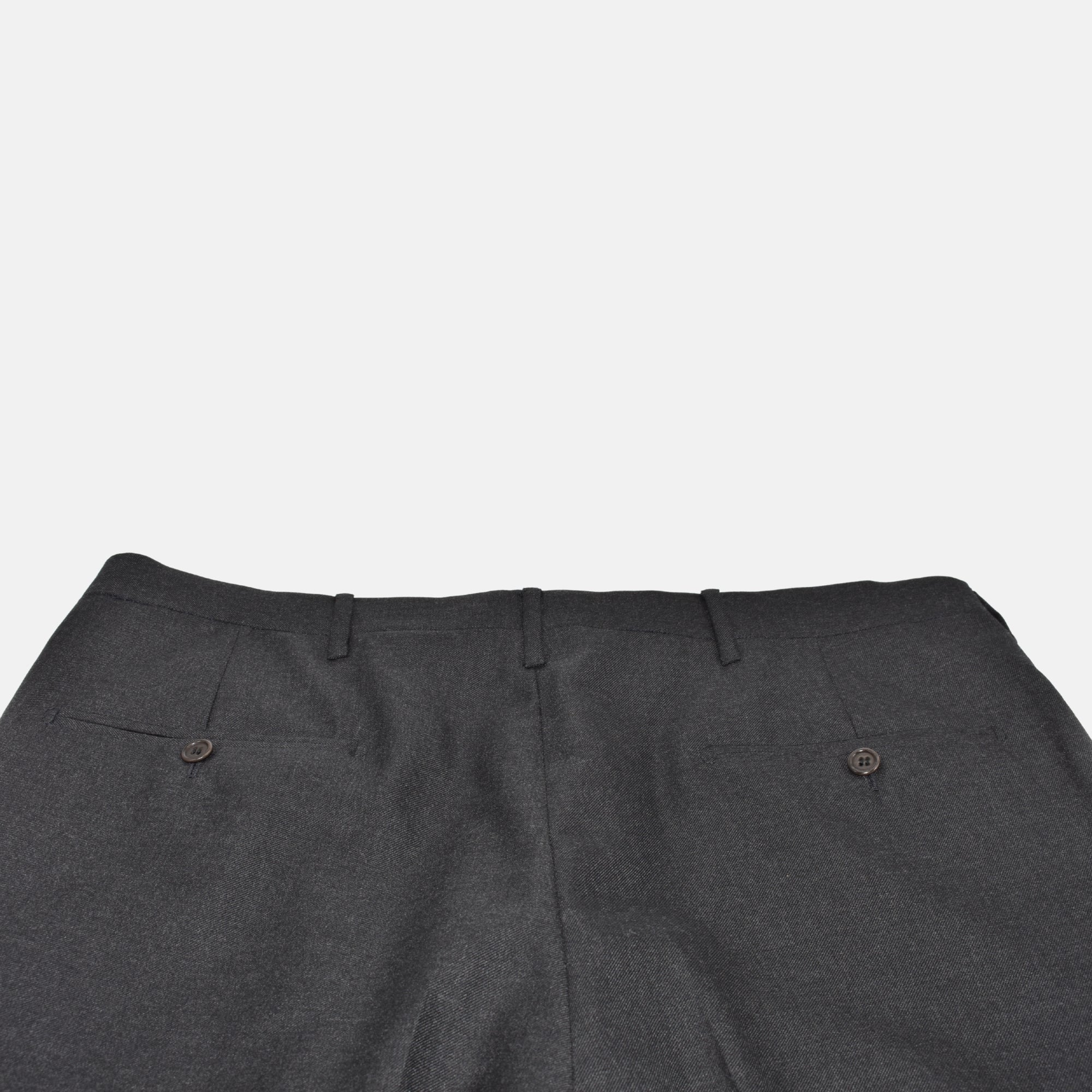 Charcoal Double Breasted Suit made of Wool (EU 52L)