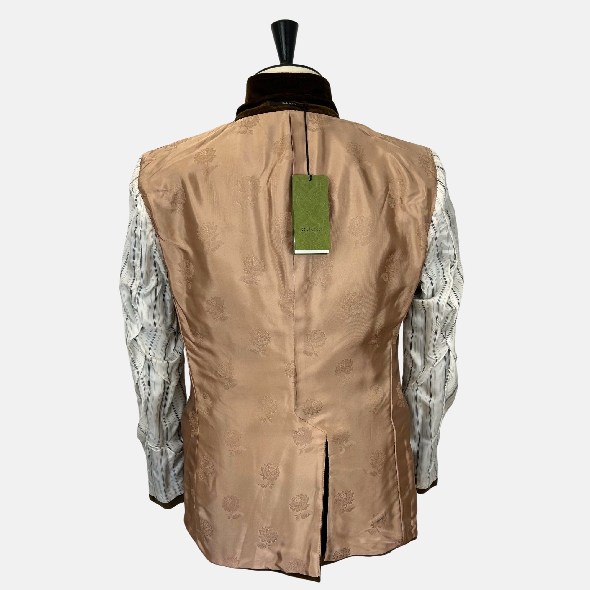 Mocha Velvet Blazer made of Cotton (EU 48)