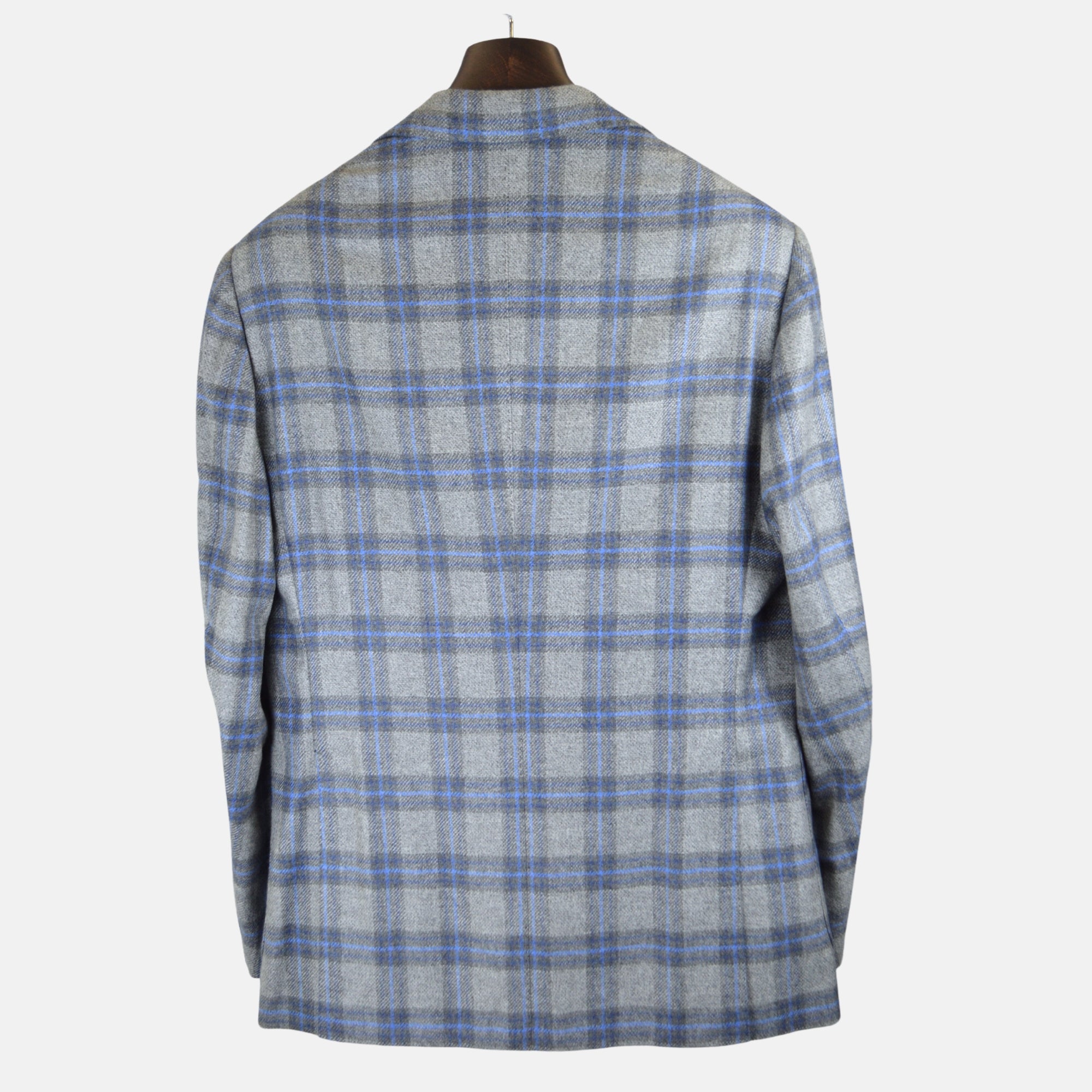 Blue/Brown Checked Blazer made of Cashmere (EU 52)