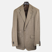 Brown Herringbone Blazer made of Cashmere (EU 50)