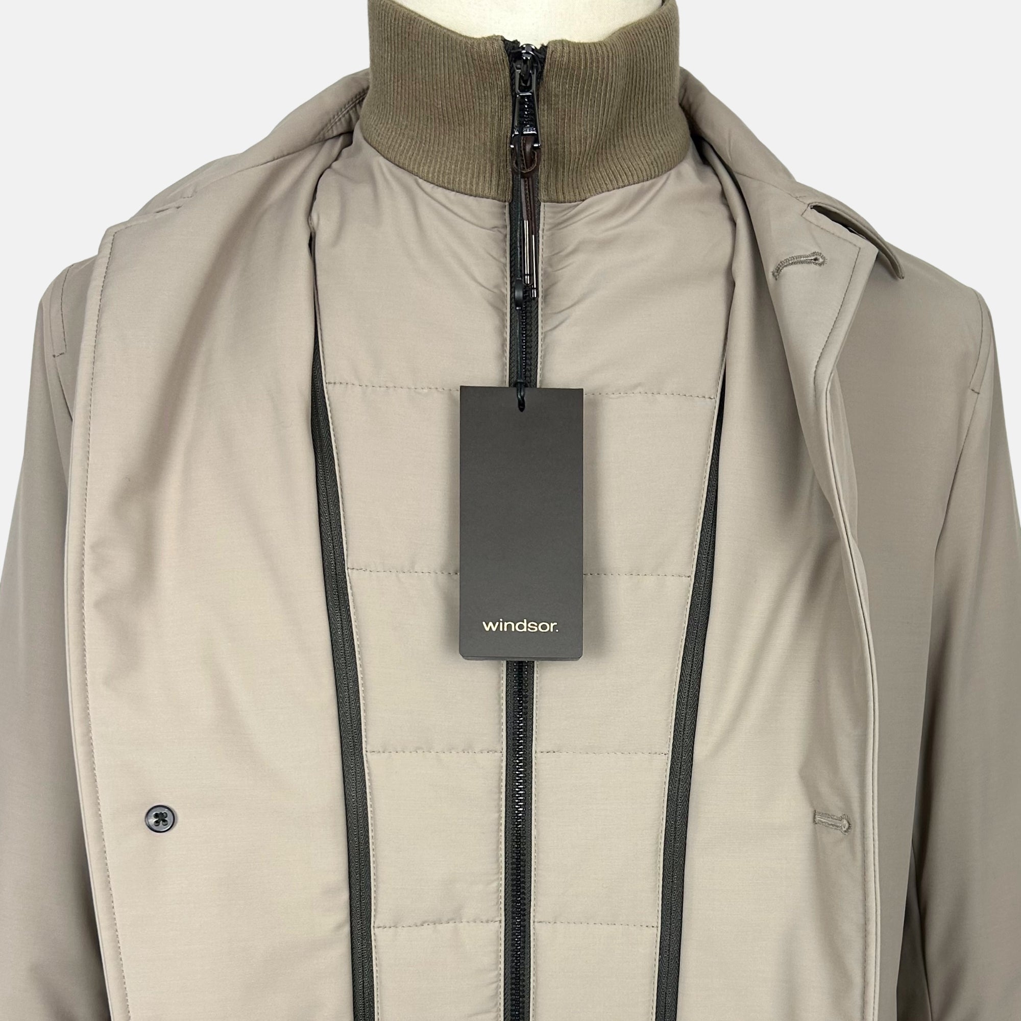 Greige Coat made of Virgin Wool/Nylon (EU 50)