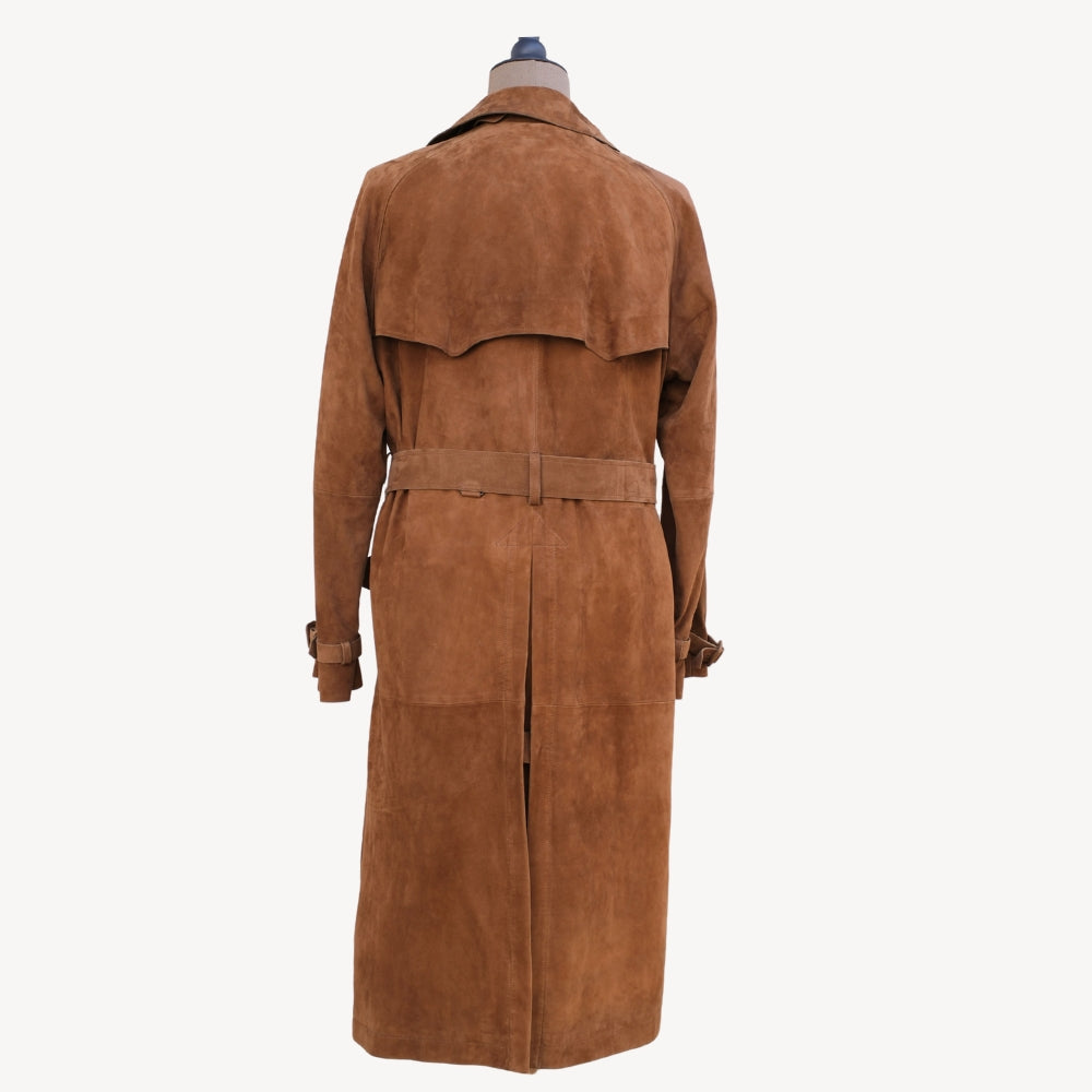 Brown Suede Trenchcoat (EU 52)