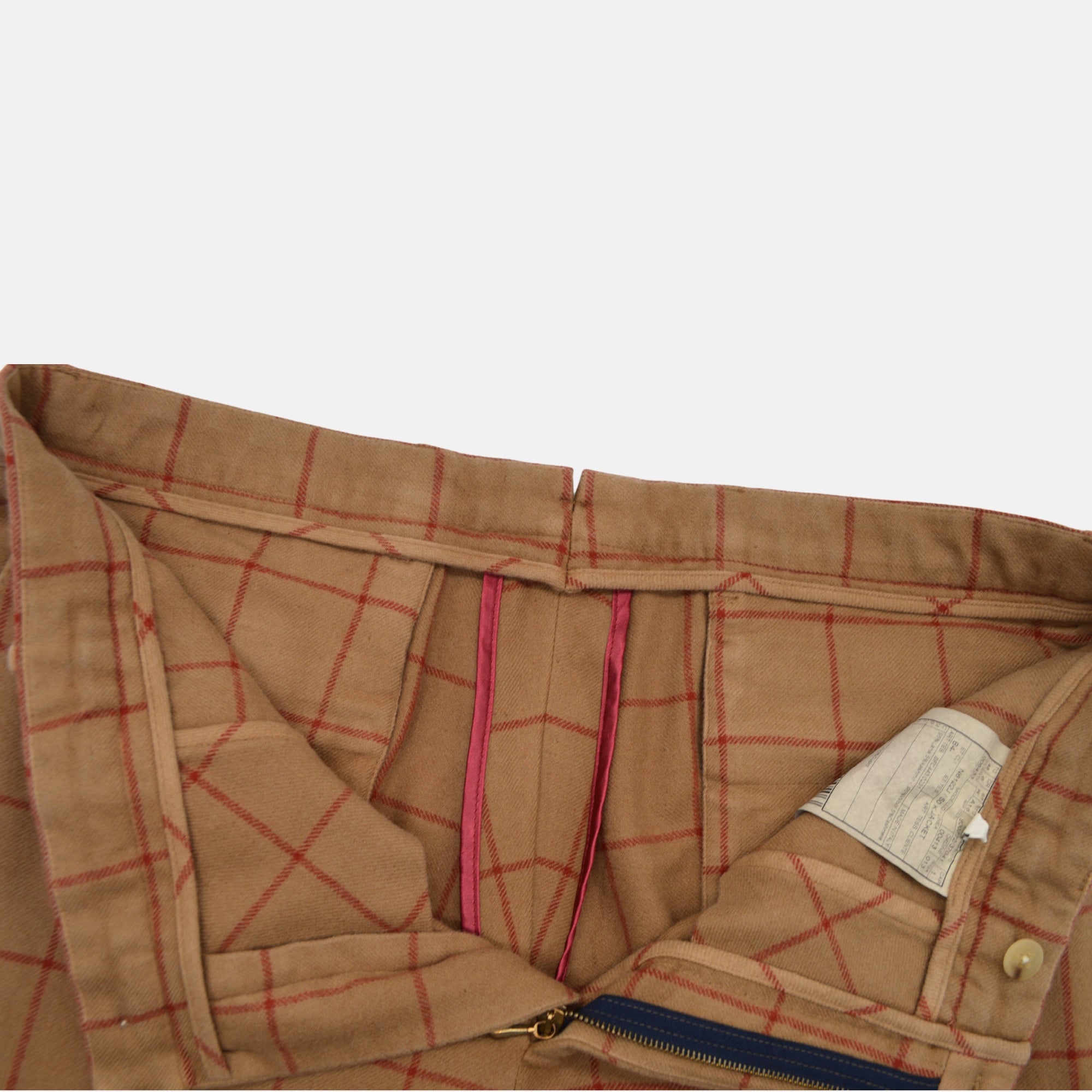 Brown/Red Checked Suit made of Wool/Cashmere (EU 48)