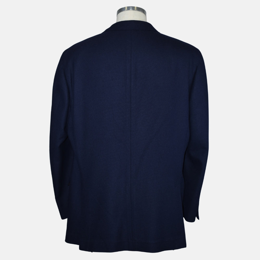 Navy Cashmere Silk Blazer