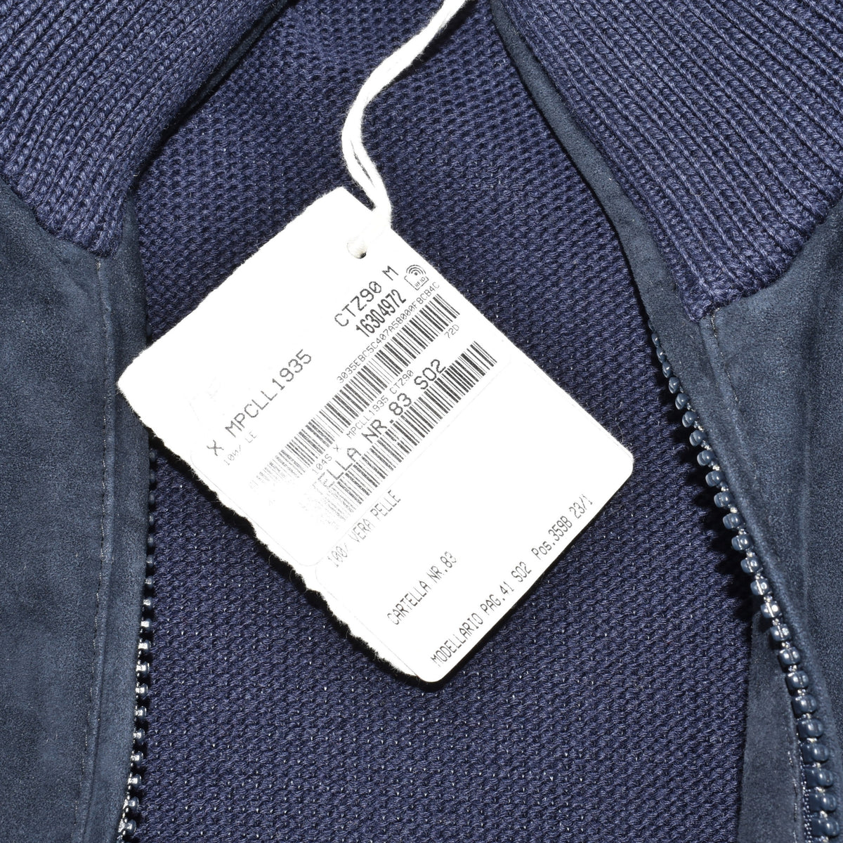Blue Suede Cardigan (M)